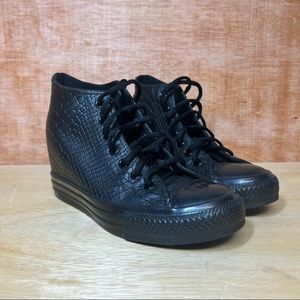 wedge converse black